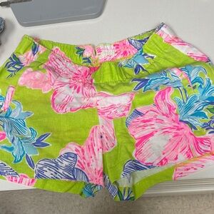 Lilly Pulitzer Vibrant Floral High Waist Shorts